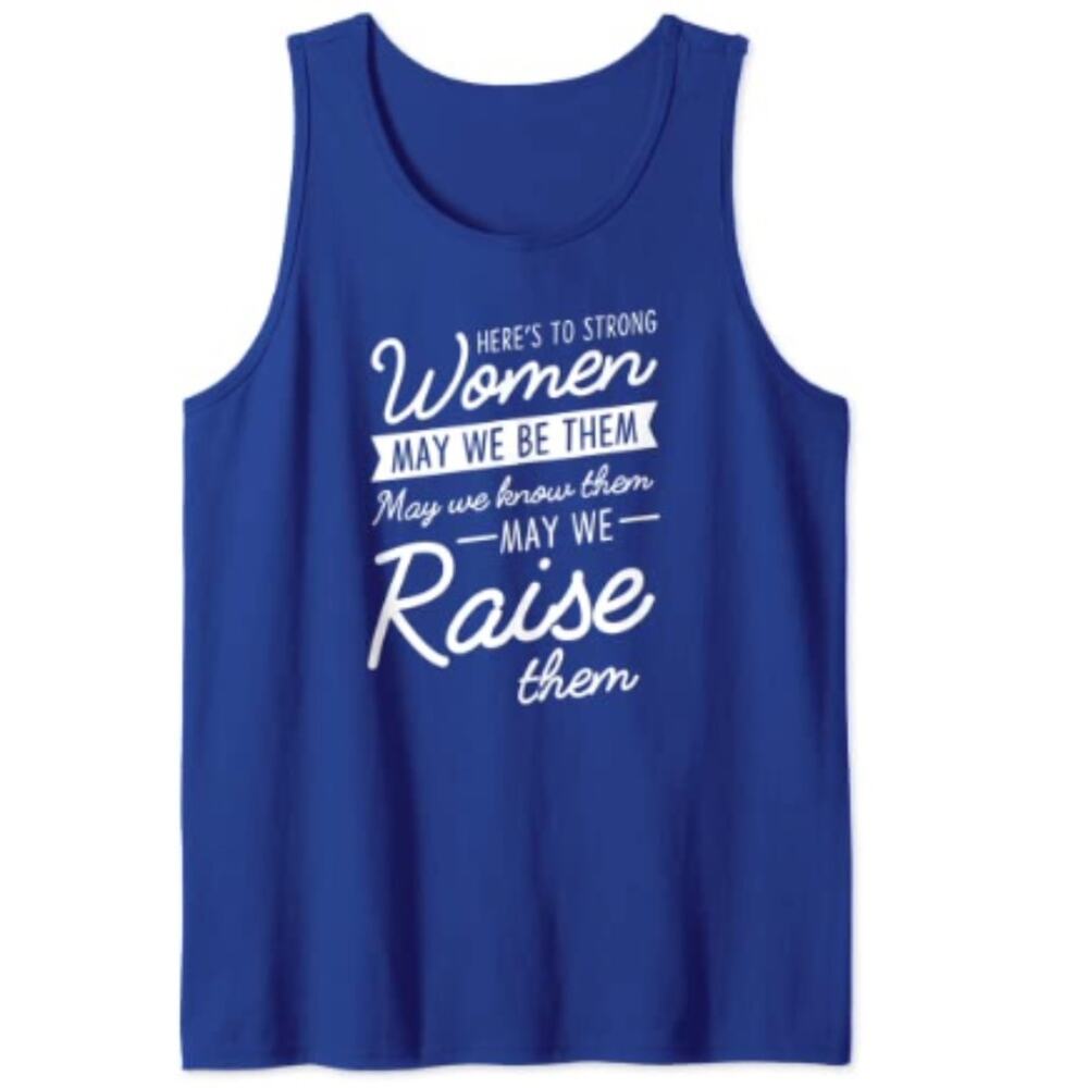 Here's To Strong Women Purple Tank Top NWOT Size S